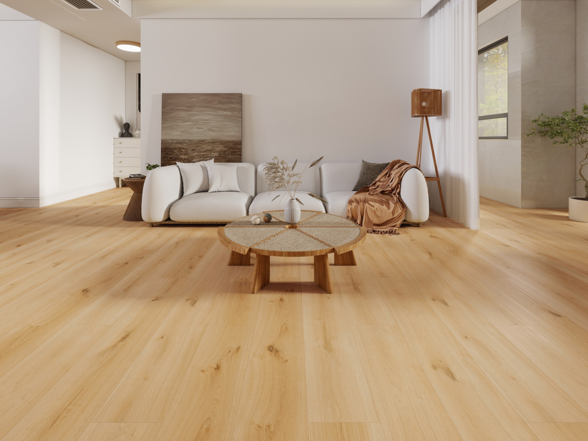 Hylux Laguna Canyon, Golden knotted oak flooring