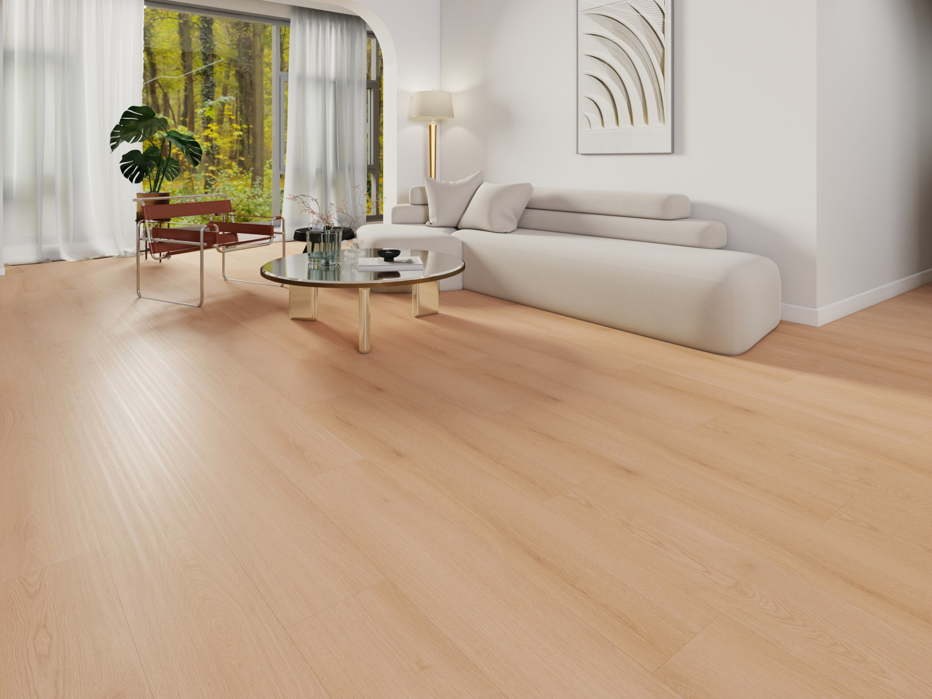 Hylux Malibu Oak, Natural blonde oak flooring